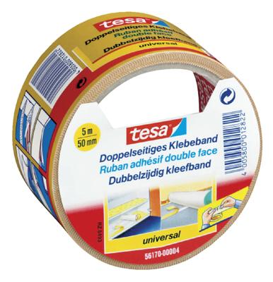 tesa UNIVERSAL 56170-00004-11 Dubbelzijdige tape Wit (l x b) 5 m x 50 mm 1 stuk(s) tesa UNIVERSAL 56170-00004-11 Dubbelzijdige tape Wit (l x b) 5 m x 50 mm 1 stuk(s)