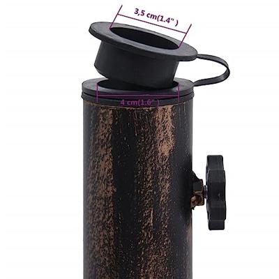 VidaXL Parasolvoet 12 kg 49 cm gietijzer bronskleurig
