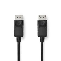DisplayPort-Kabel | DisplayPort Male | DisplayPort Male | 4K@60Hz | Vernikkeld | 2.00 m | Rond | PVC | Zwart | Label - thumbnail