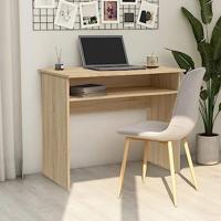 VidaXL Bureau 90x50x74 cm bewerkt hout sonoma eikenkleurig - thumbnail