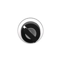 Schneider Electric ZB4FG6 ZB4FG6 Plat, Terugstelbaar (Ø) 30.5 mm Chroom, Zwart 1 stuk(s) - thumbnail