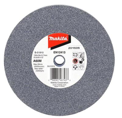 Makita Accessoires Slijpst. 150X16X12,7Mm A60m - B-51910 Makita Accessoires Slijpst. 150X16X12,7Mm A60m - B-51910