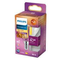Philips LED Kogellamp Transparant - 40 W - E14 - Dimbaar warmwit licht - thumbnail