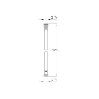 Grohe Silverflex Doucheslang 125 cm Hard Graphite Grohe Silverflex Doucheslang 125 cm Hard Graphite