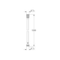 Grohe Silverflex Doucheslang 125 cm Hard Graphite - thumbnail