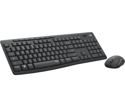 MK295 Silent - Toetsenbord en muis set - draadloos - 2.4 GHz - QWERTZ - Duits - grafiet