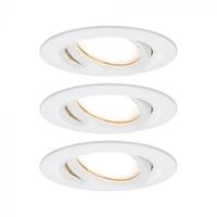 Paulmann Inbouwlamp voor badkamer Set van 3 stuks 18 W Wit (mat) - thumbnail