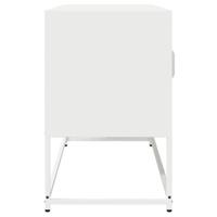 Tv-meubel 100,5x39x60,5 cm koudgewalst staal wit - thumbnail