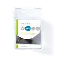 Nedis Stereo-Audioadapter | 3,5 mm Male | 3,5 mm Female | 90° Gehoekt | 1 stuks - CAGB22980BK CAGB22980BK - thumbnail
