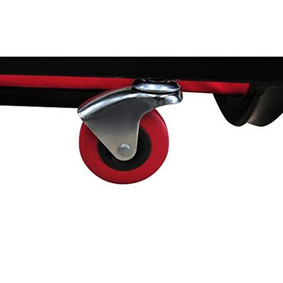 Monteursbed met 6 wielen verstelbaar