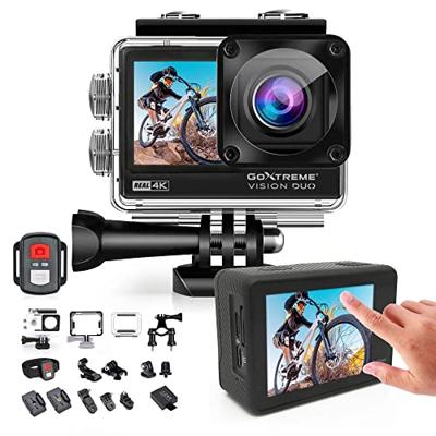 GoXtreme GoXtreme Vision Duo 4K Actioncam 4K, Dual-display, Spatwaterdicht, Stofdicht, Waterdicht, WiFi, Time-lapse