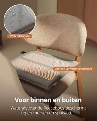 Duux Mellow Chair Pad (40 x 40) Elektrische deken Grijs Duux Mellow Chair Pad (40 x 40) Elektrische deken Grijs