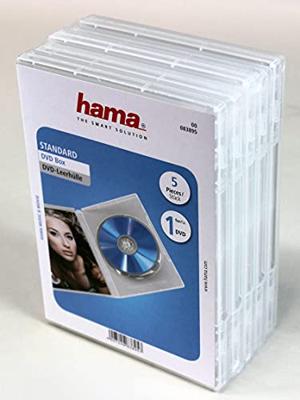 Hama DVD doosje standaard 5-pack TV accessoire Transparant