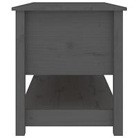 Salontafel 102x49x55 cm massief grenenhout grijs - thumbnail
