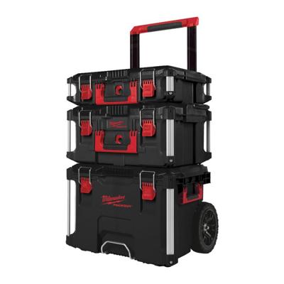 Milwaukee packout 1 + 2 + 3 opbergkoffer complete set - 4932464244