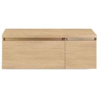Frozen Badmeubelset 120 cm - Greeplijst in Kleur - Wastafel Onderkast met Bovenblad Casella Oak - thumbnail