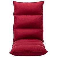 Vloerstoel inklapbaar stof wijnrood - thumbnail