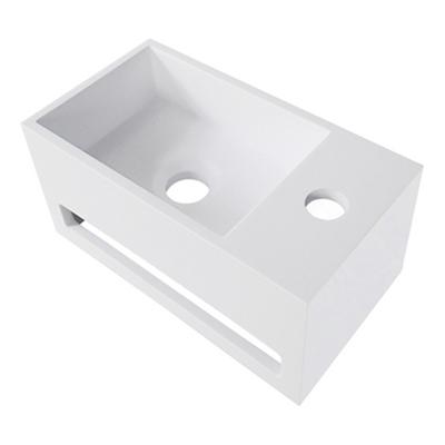 Wiesbaden Julia fontein rechts Solid surface 35 x 20 x 16 cm mat wit Wiesbaden Julia fontein rechts Solid surface 35 x 20 x 16 cm mat wit