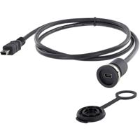 encitech 1310-1011-02 Mini-USB 2.0 type B Chassisbus, inbouw M16 1 stuk(s) - thumbnail