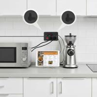 Maclean stekkerdoos, 4-polige verlengkabel + 3xUSB, 110-240V AC 50/60Hz, 2,1A max 2500W, 3m, zwart, MCE393 B - thumbnail