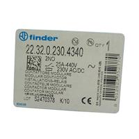 Finder 22.32.0.230.4340 Contactor 2x NO 230 V/DC, 230 V/AC 25 A 1 stuk(s) - thumbnail
