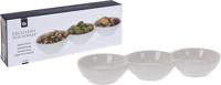 Snackschaal porselein 3-vaks 24x8x3cm - thumbnail