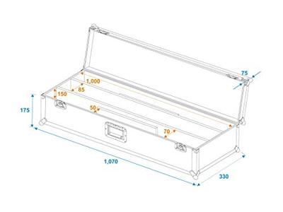 Roadinger ROADINGER Flightcase 2x LED STP-7