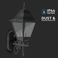 Klassieke LED Wandlamp XL - E27 Fitting - IP44 Waterdicht - Uplight - Traditionele Wandlamp - Zwart - thumbnail