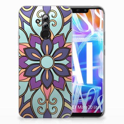 Huawei Mate 20 Lite | TPU Case | Purple Flower