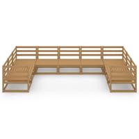 9-delige Loungeset massief grenenhout - thumbnail