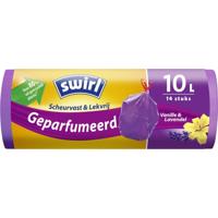 Swirl Pedaalemmerzakken met Trekband Geparfumeerd Vanille-Lavendel 10L 14 Stuks - thumbnail