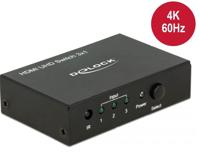 Delock 18683 HDMI UHD-schakelaar 3 x HDMI in > 1 x HDMI uit 4K - thumbnail
