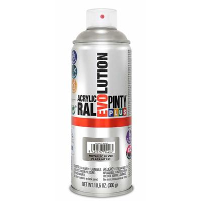 Sprayverf Pintyplus Evolution MT191 Metaal 400 ml Zilverkleurig