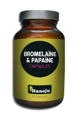 Hanoju Bromelaine & papaine capsules 90 Vegetarische capsules Hanoju Bromelaine & papaine capsules 90 Vegetarische capsules