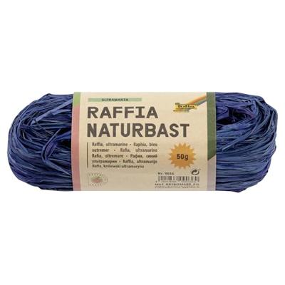 Folia raffia ultramarijn