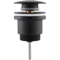 Clickwaste Afvoerplug Messing Mat Zwart - Hoogwaardige Kwaliteit - thumbnail