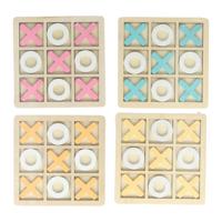 Houten Boter, Kaas en Eieren Spel - 14x14cm - thumbnail