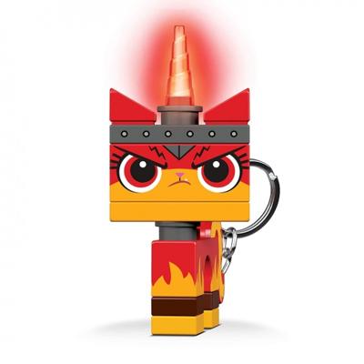 LEGO Movie 2: Angry Kitty sleutelhanger met licht 7 cm rood