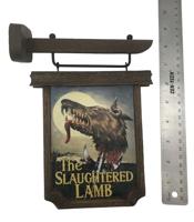An American Werewolf in London Scaled Prop Replica Pub Sign 6 cm - thumbnail