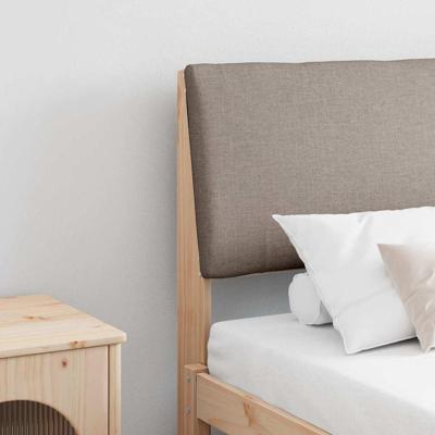Gestoffeerd hoofdbord Taupe 180 cm Massief grenenhout