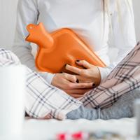 Relaxdays warmwater kruik oranje 2 l | 6 stuks - thumbnail