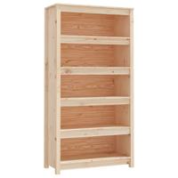 Boekenkast 80x35x154 cm massief grenenhout - thumbnail