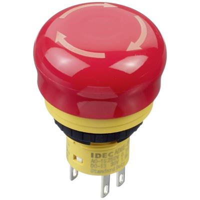 Idec AB6E-3BV02PTRM Noodstopschakelaar 250 V 3 A 2x NC IP65 1 stuk(s) Idec AB6E-3BV02PTRM Noodstopschakelaar 250 V 3 A 2x NC IP65 1 stuk(s)