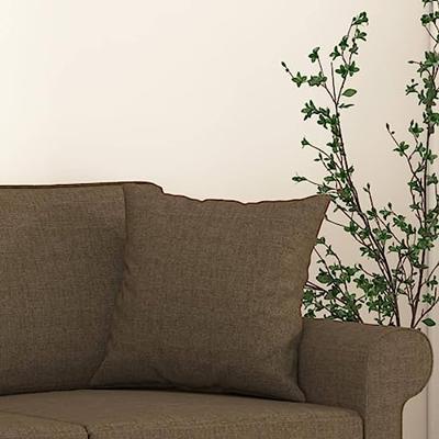Sierkussens 2 st 40x40 cm stof bruin Sierkussens 2 st 40x40 cm stof bruin