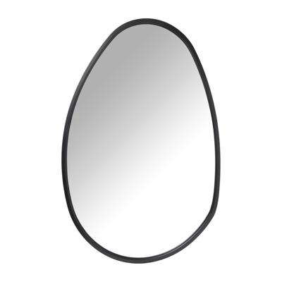 Spiegel organic metalen lijst - zwart - 117.6x37.4 cm Spiegel organic metalen lijst - zwart - 117.6x37.4 cm