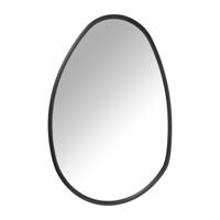 Spiegel organic metalen lijst - zwart - 117.6x37.4 cm - thumbnail