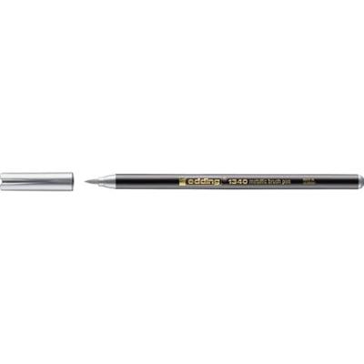 Brushpen edding 1340 metallic zilver | 10 stuks