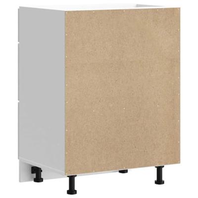 Keuken onderkast Porto bewerkt hout wit Keuken onderkast Porto bewerkt hout wit