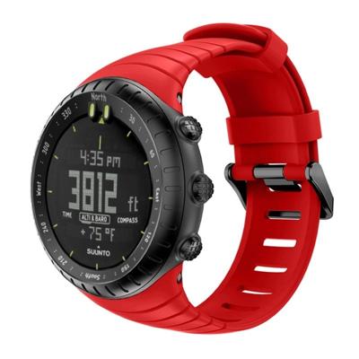 Smart Watch silicone polsband horlogeband voor Suunto Core (rood)
