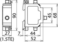 DEHN 909703 DGA FF TV Overspanningsbeveiliging (verdeelkast) Overspanningsbeveiliging voor: DVB-S, satelliet (F-stekker) 1.5 kA 1 stuk(s) - thumbnail